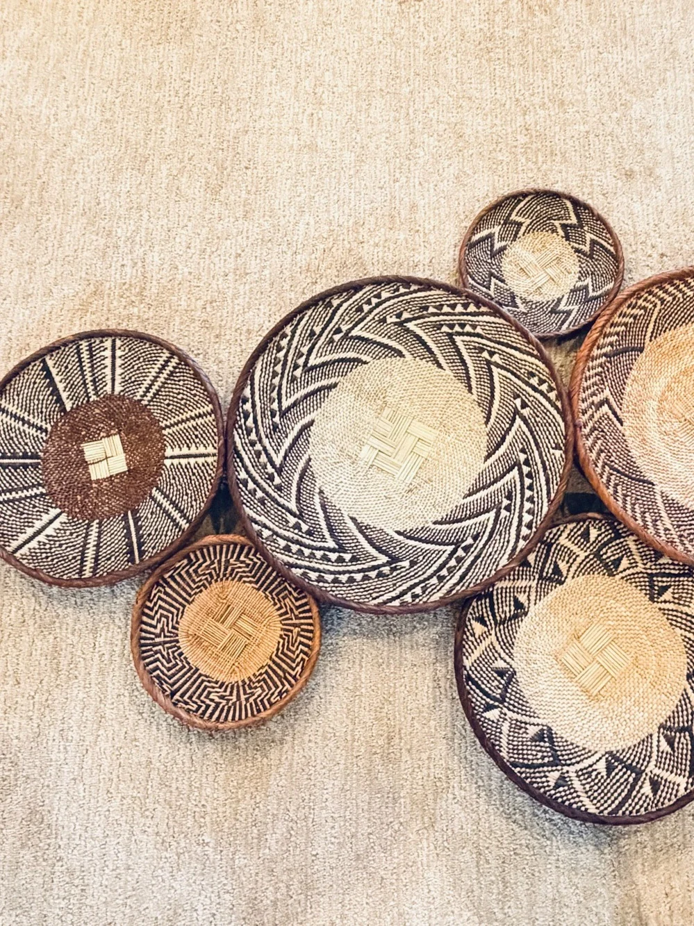 NEW Africa Woven Basket. Made by the Binga people of Zambia/Zimbabwe
